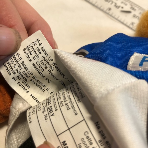 FOZZIE BEAR 11 inch tall McDonalds NHL Hockey PLUSH 1995 Muppets - Picture 3 of 8